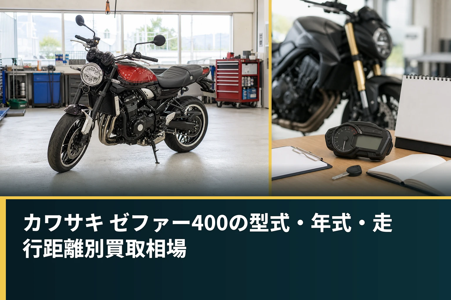 カワサキ ゼファー400の型式・年式・走行距離別買取相場