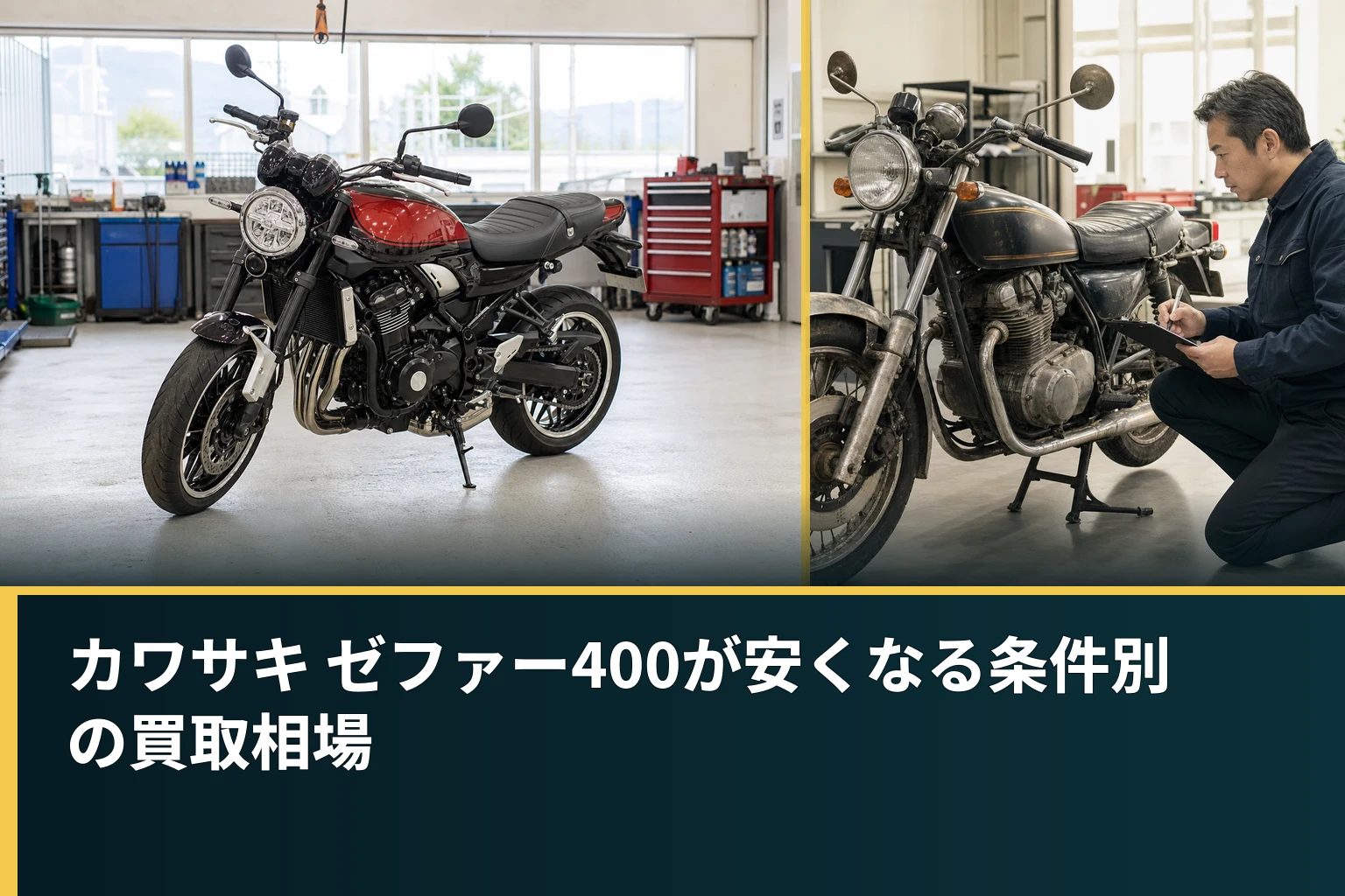 カワサキ ゼファー400が安くなる条件別の買取相場