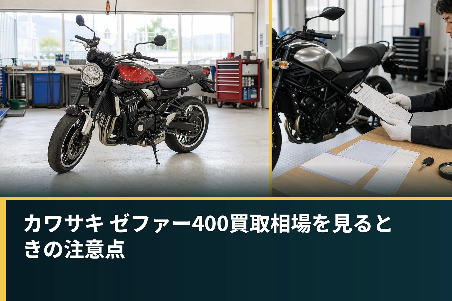 カワサキ ゼファー400買取相場を見るときの注意点
