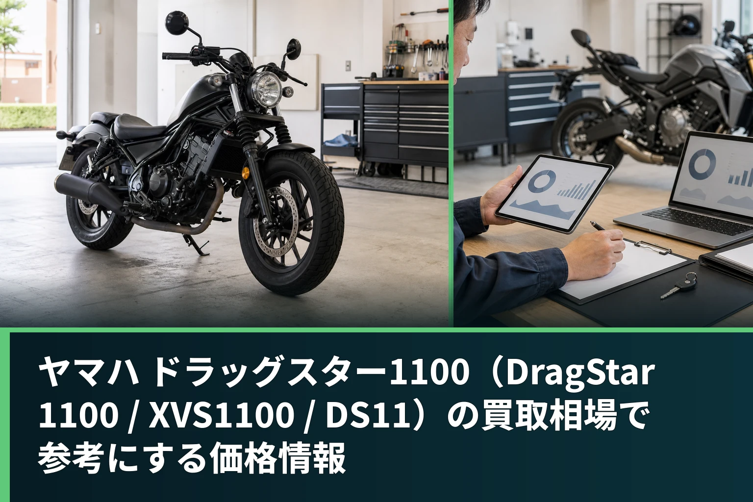 ヤマハ ドラッグスター1100(DragStar 1100 / XVS1100 / DS11)の買取相場で参考にする価格情報