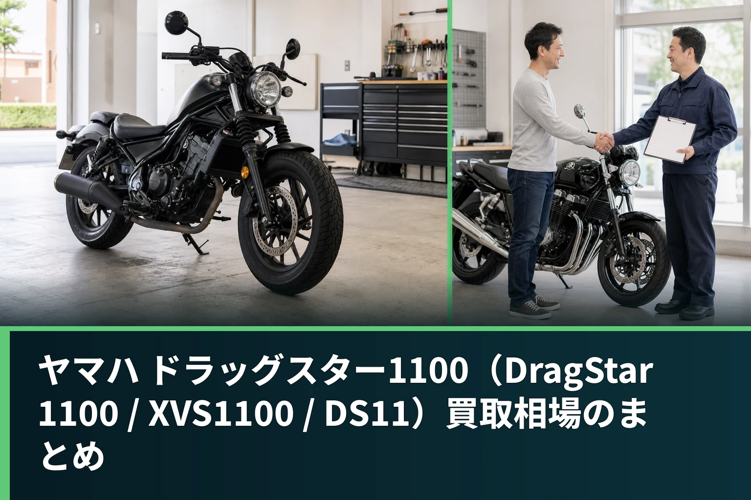 ヤマハ ドラッグスター1100(DragStar 1100 / XVS1100 / DS11)買取相場のまとめ