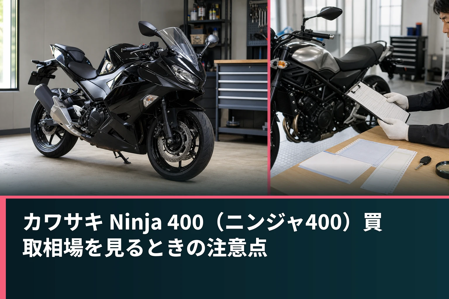 カワサキ Ninja 400（ニンジャ400）買取相場を見るときの注意点