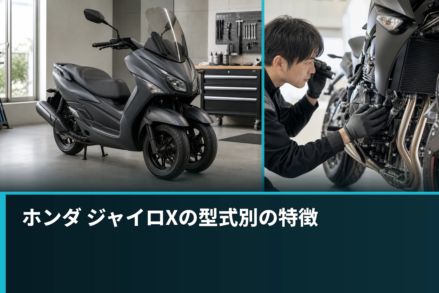 ホンダ ジャイロXの型式別の特徴