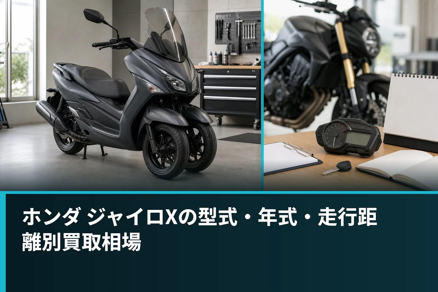ホンダ ジャイロXの型式・年式・走行距離別買取相場