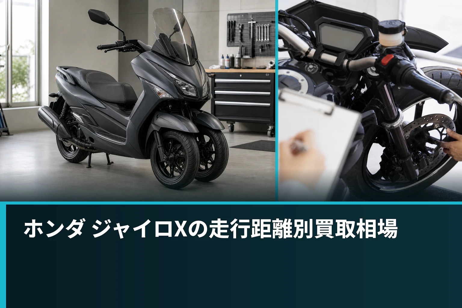 ホンダ ジャイロXの走行距離別買取相場