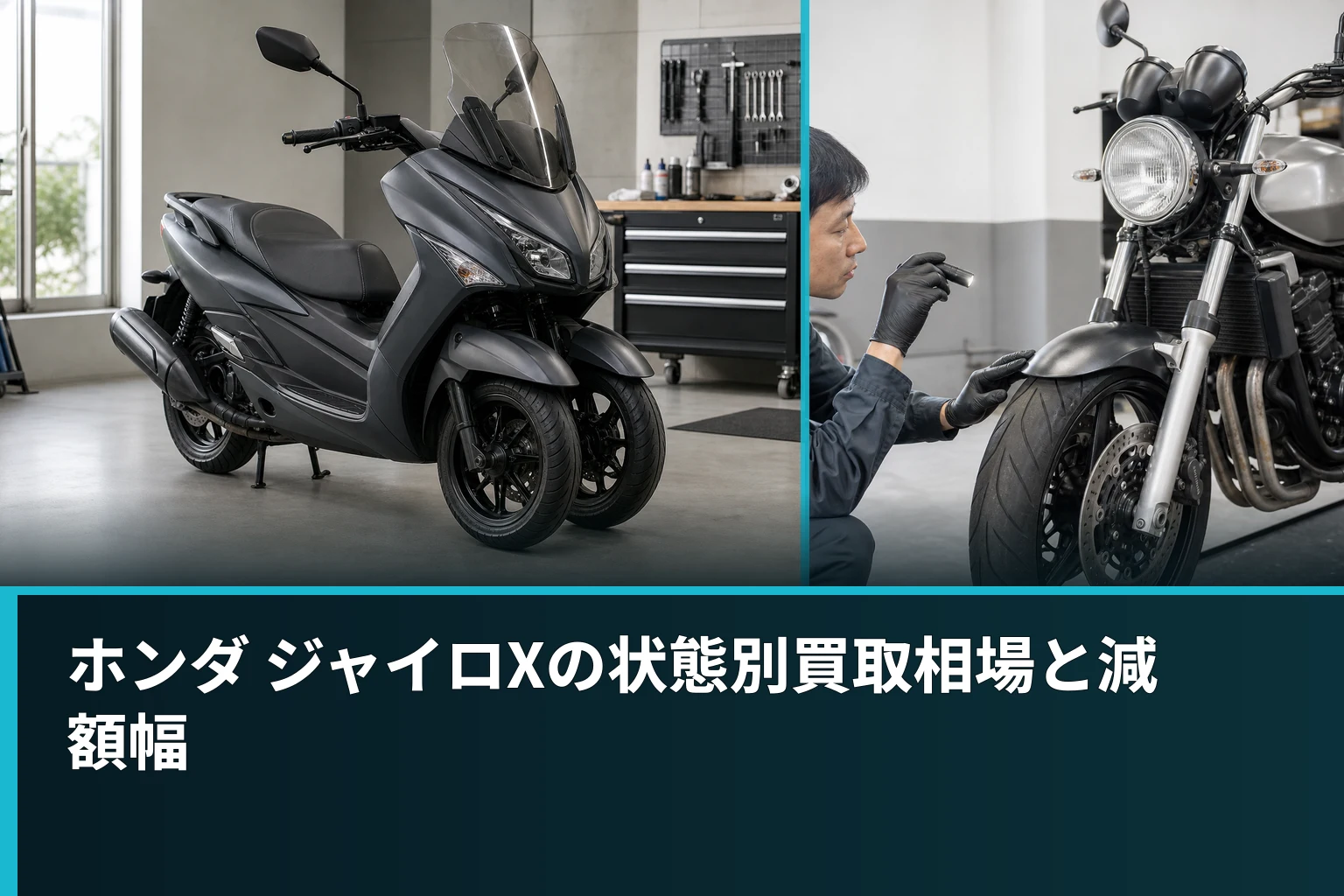 ホンダ ジャイロXの状態別買取相場と減額幅