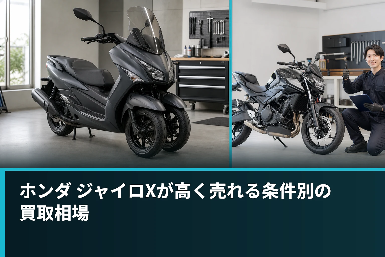 ホンダ ジャイロXが高く売れる条件別の買取相場