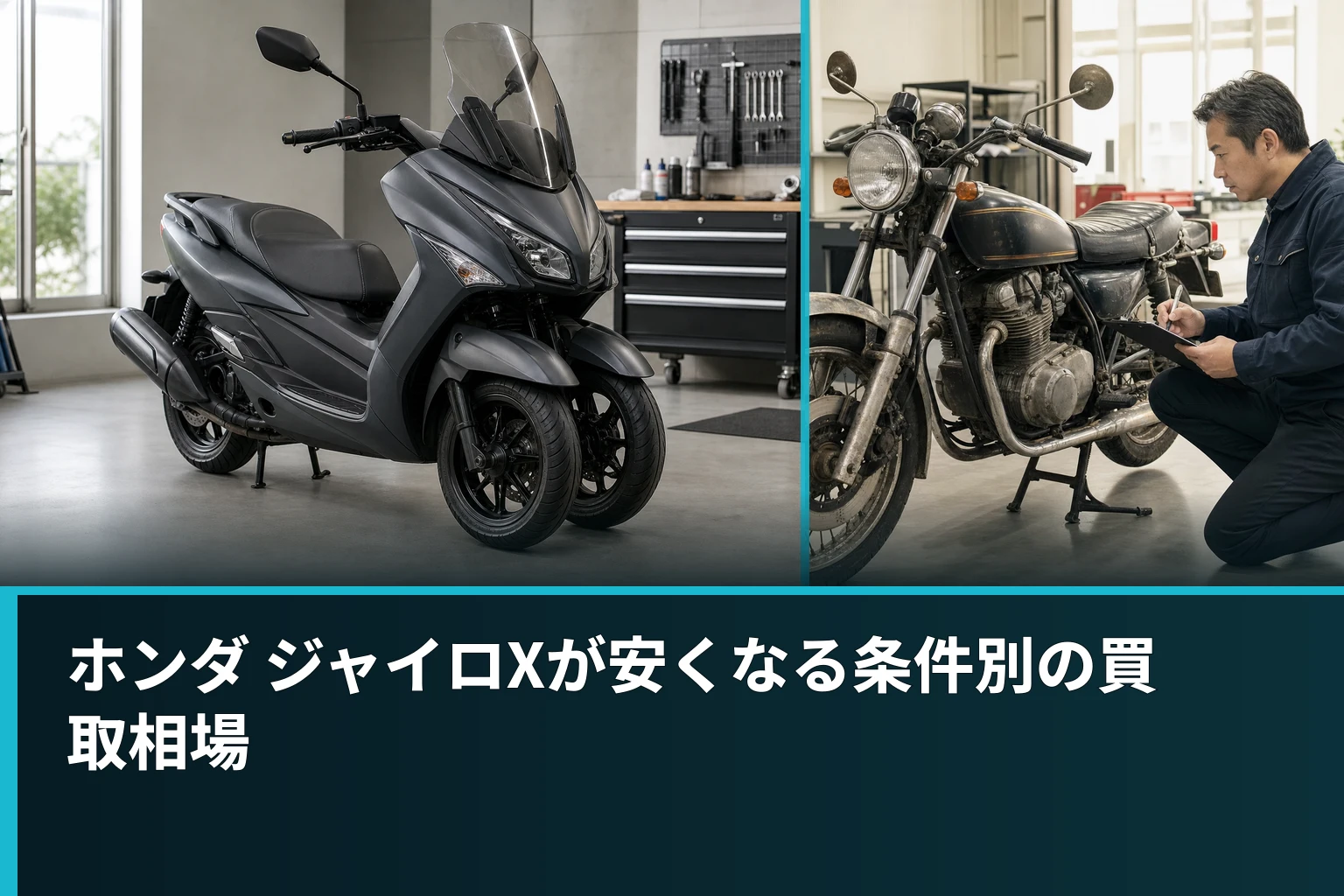 ホンダ ジャイロXが安くなる条件別の買取相場