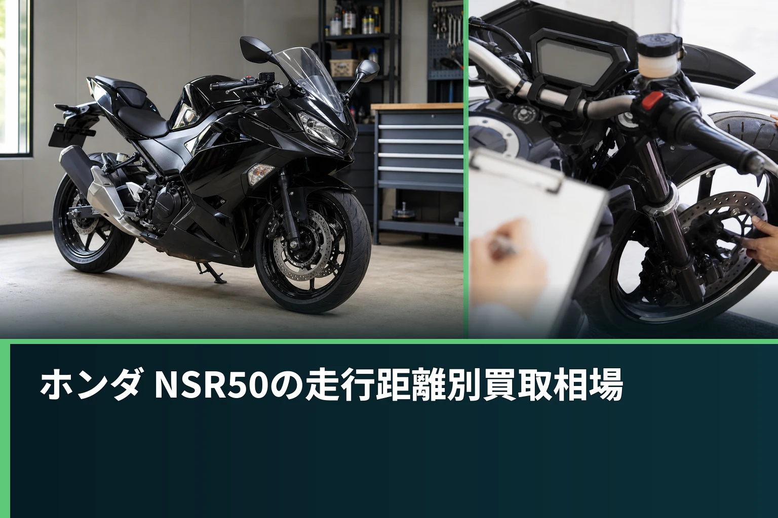ホンダ NSR50の走行距離別買取相場