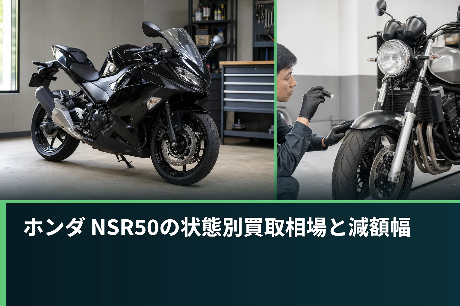 ホンダ NSR50の状態別買取相場と減額幅