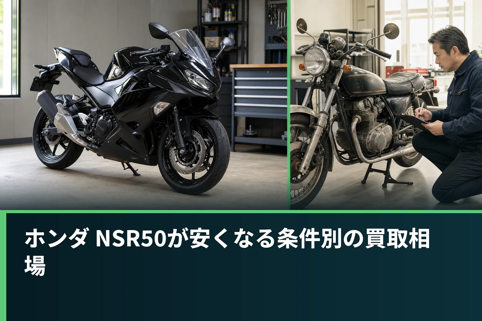 ホンダ NSR50が安くなる条件別の買取相場