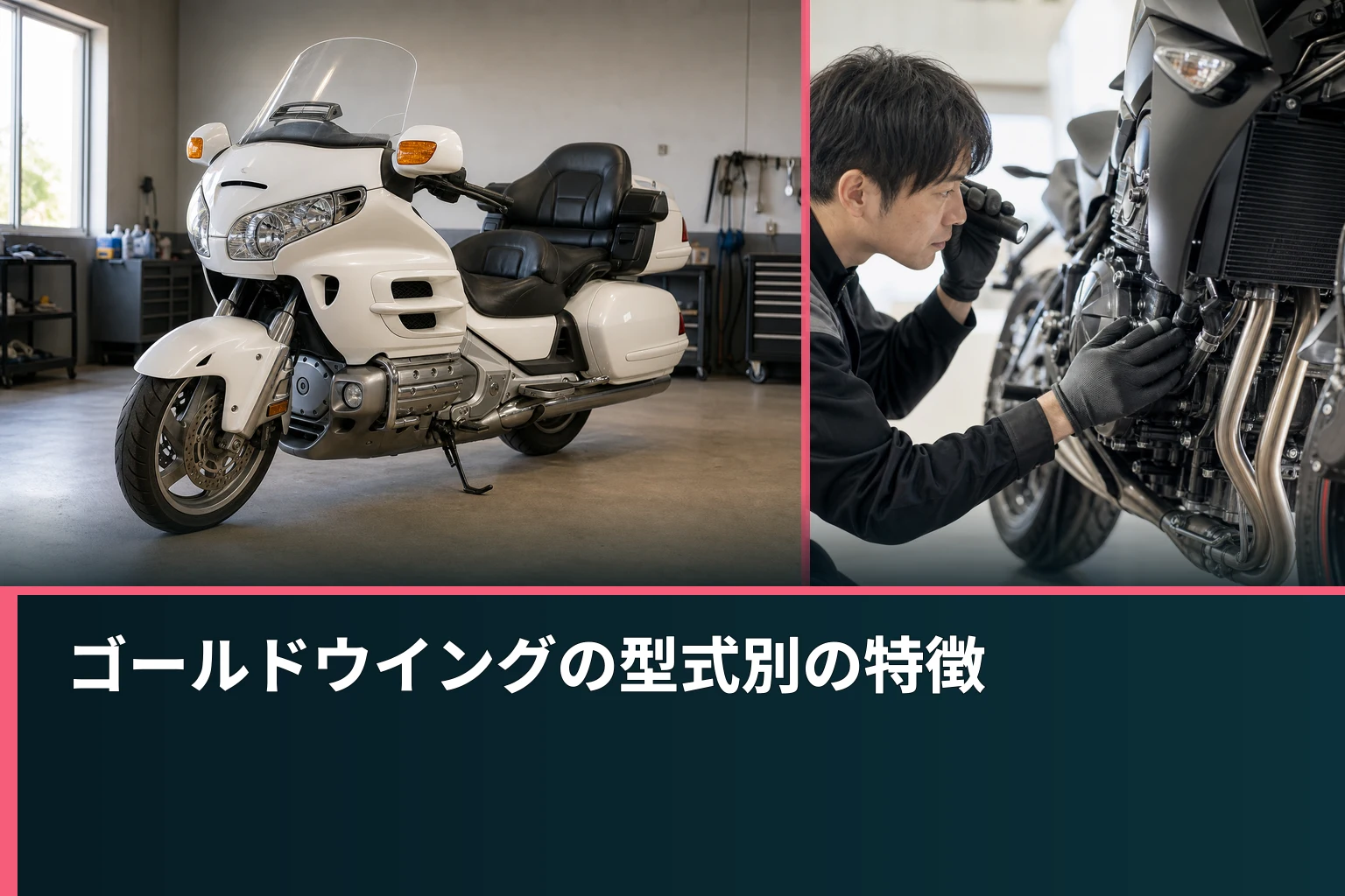 ゴールドウイングの型式別の特徴
