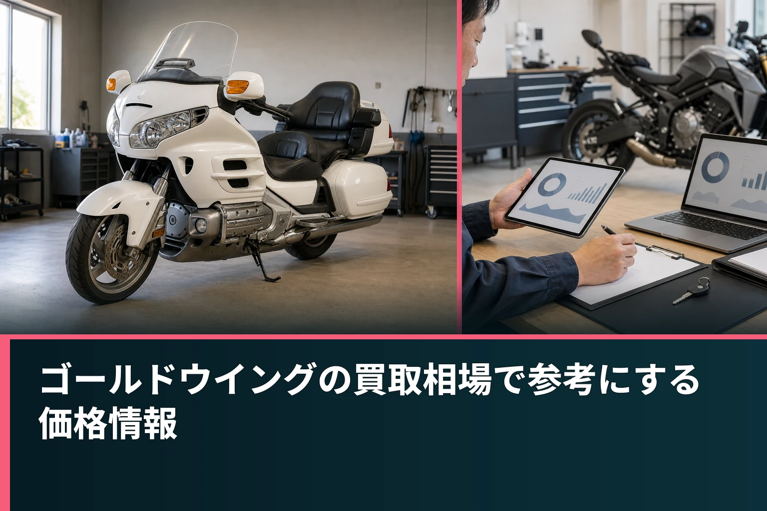ゴールドウイングの買取相場で参考にする価格情報