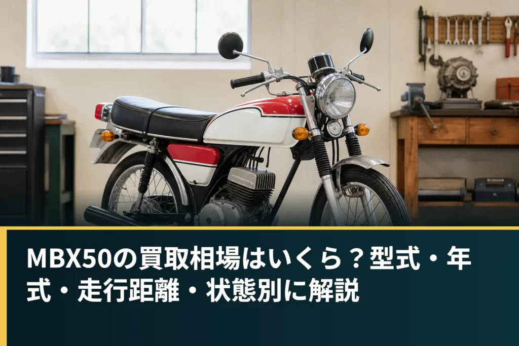 MBX50の買取相場はいくら？型式・年式・走行距離・状態別に解説