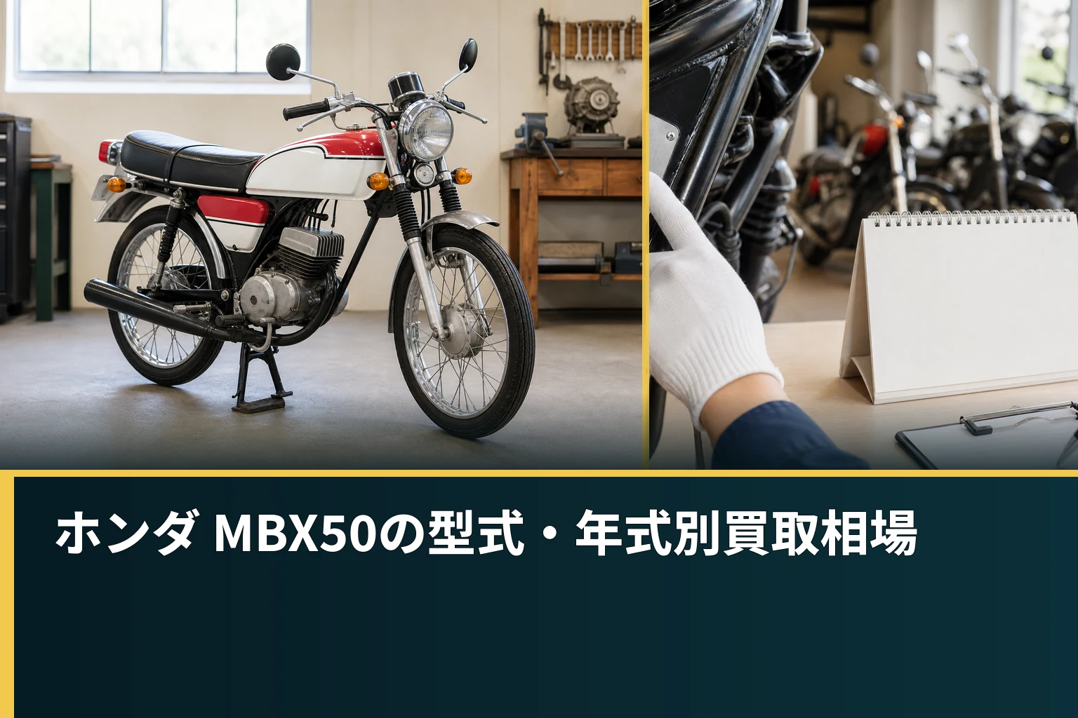 ホンダ MBX50の型式・年式別買取相場