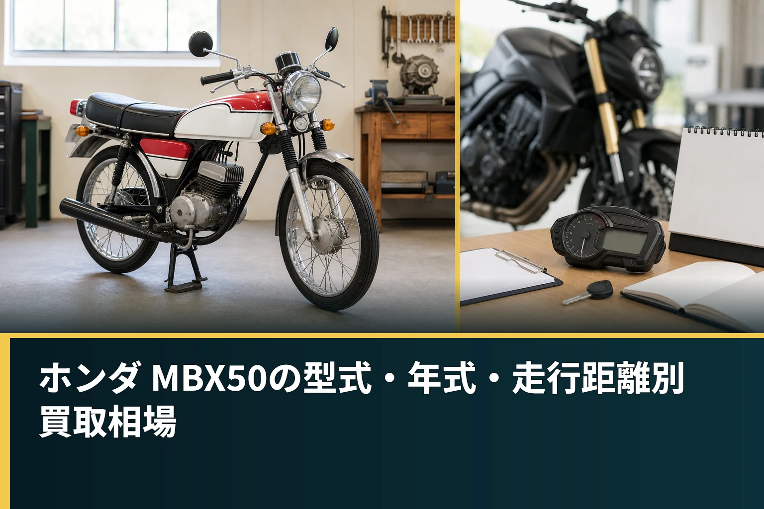 ホンダ MBX50の型式・年式・走行距離別買取相場