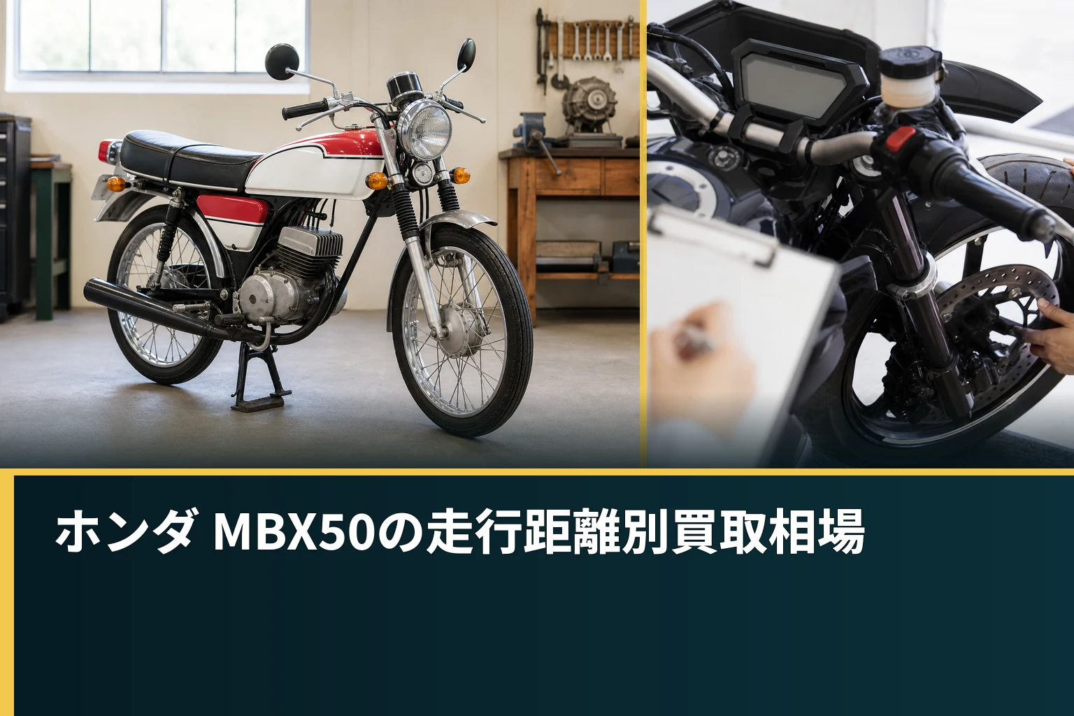 ホンダ MBX50の走行距離別買取相場