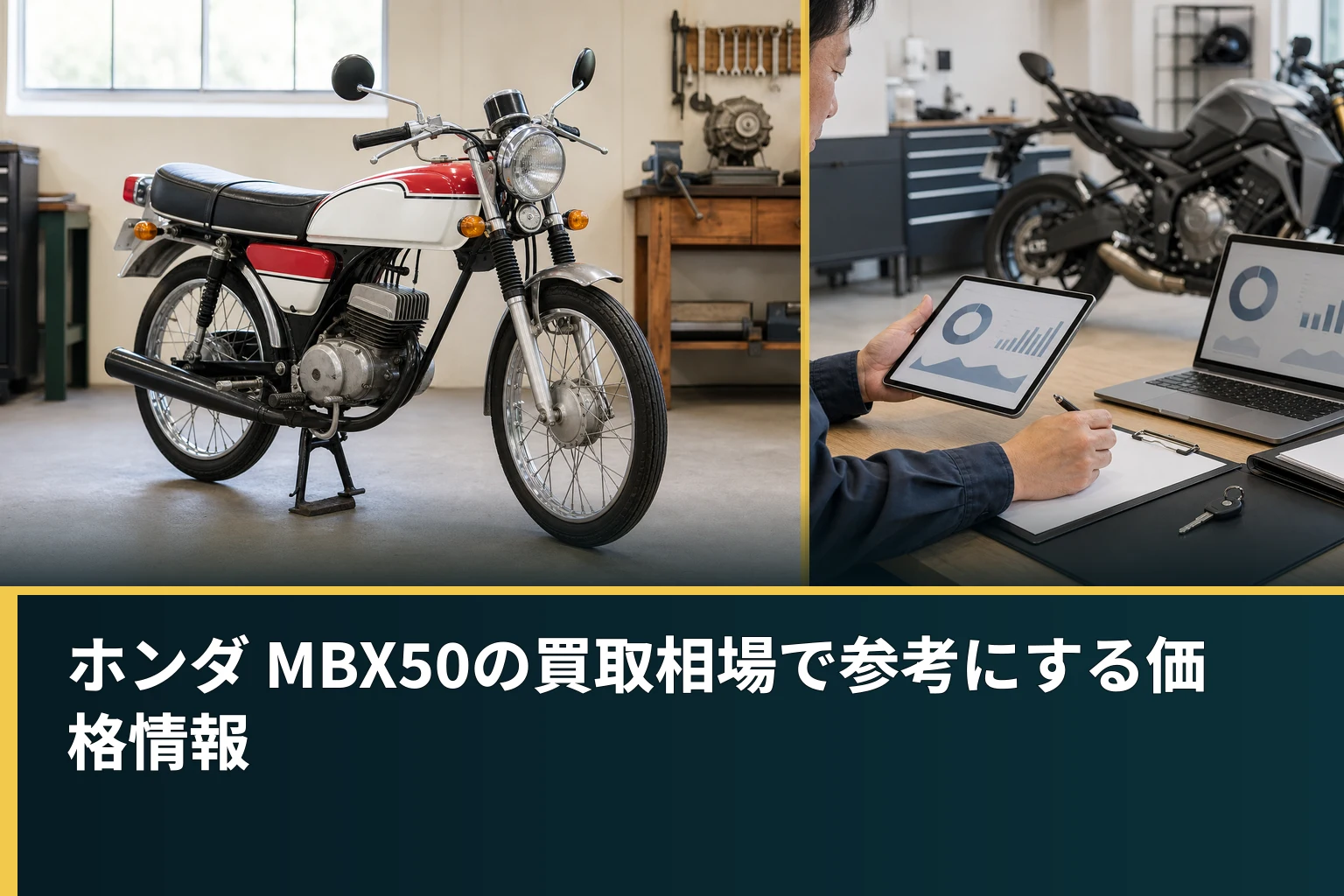 ホンダ MBX50の買取相場で参考にする価格情報