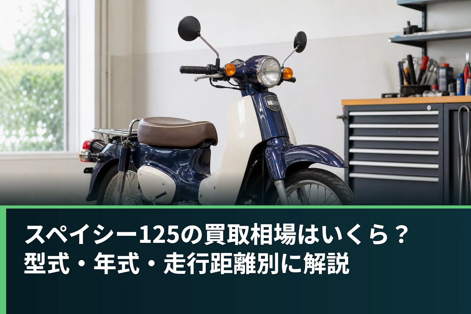 スペイシー125の買取相場はいくら?型式・年式・走行距離別に解説