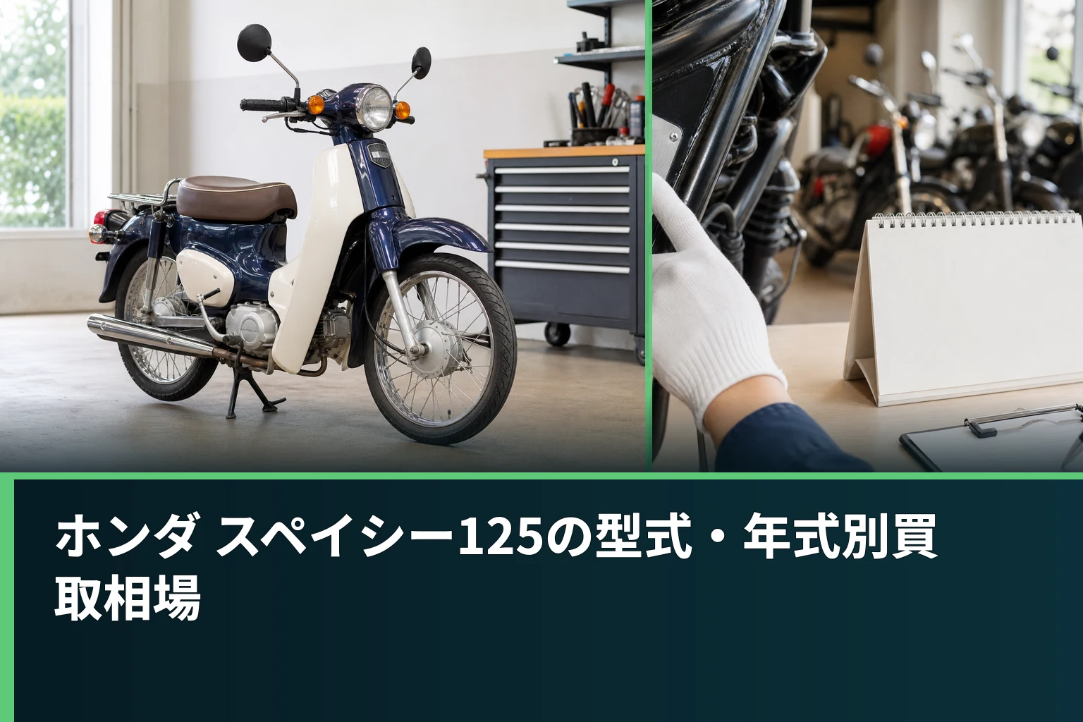 ホンダ スペイシー125の型式・年式別買取相場