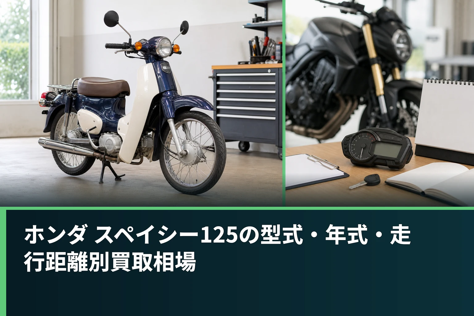 ホンダ スペイシー125の型式・年式・走行距離別買取相場