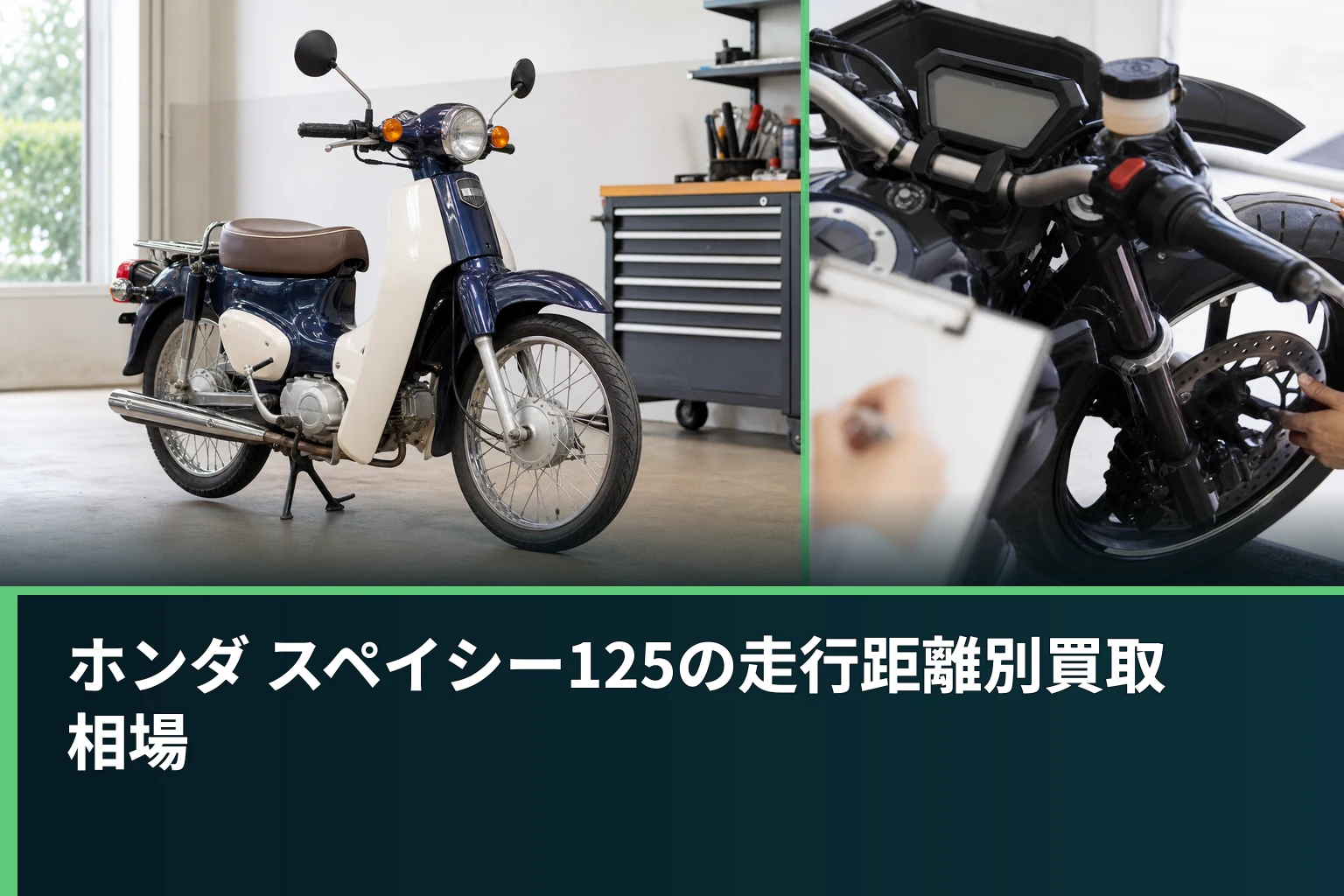 ホンダ スペイシー125の走行距離別買取相場
