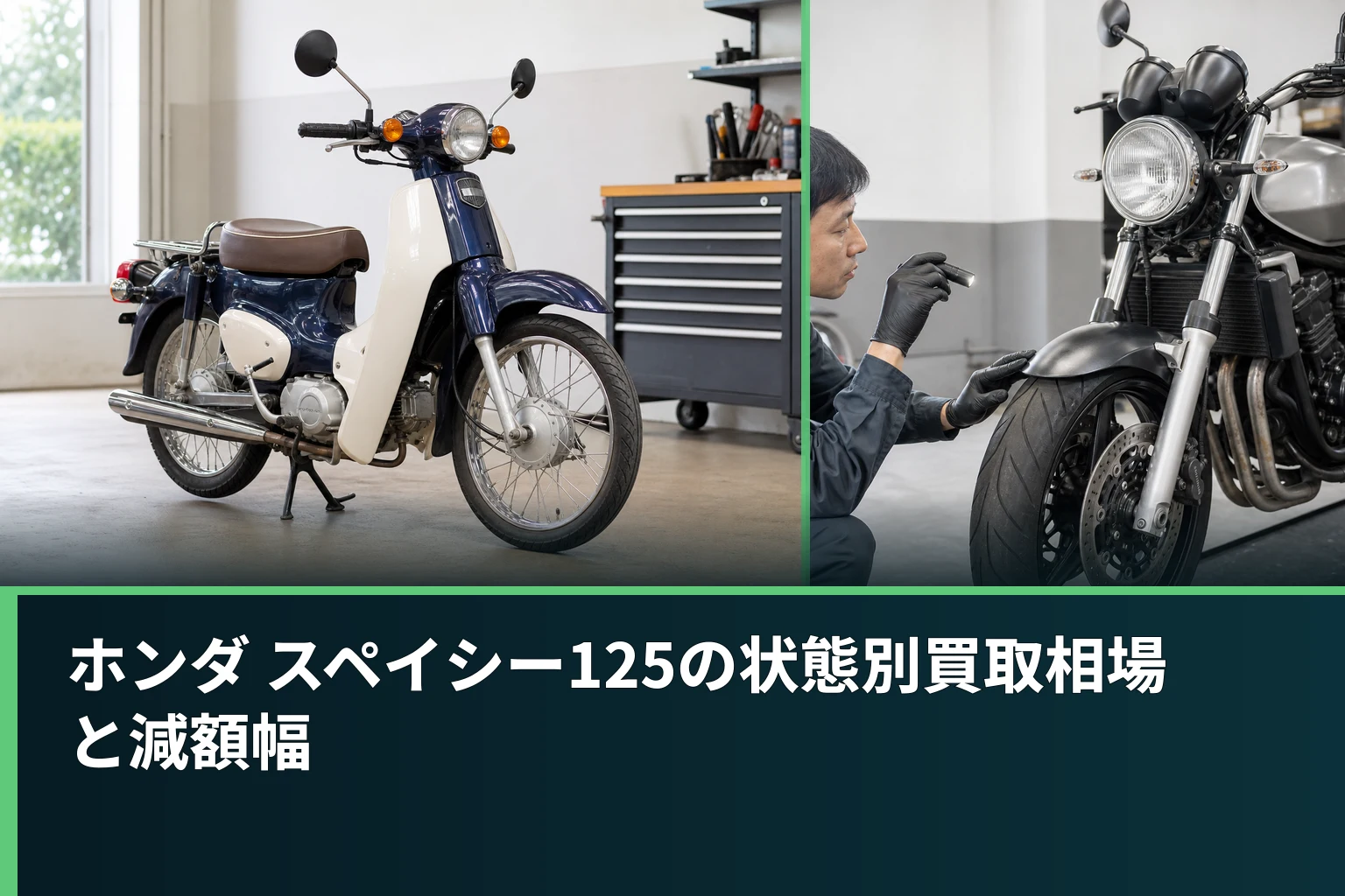 ホンダ スペイシー125の状態別買取相場と減額幅