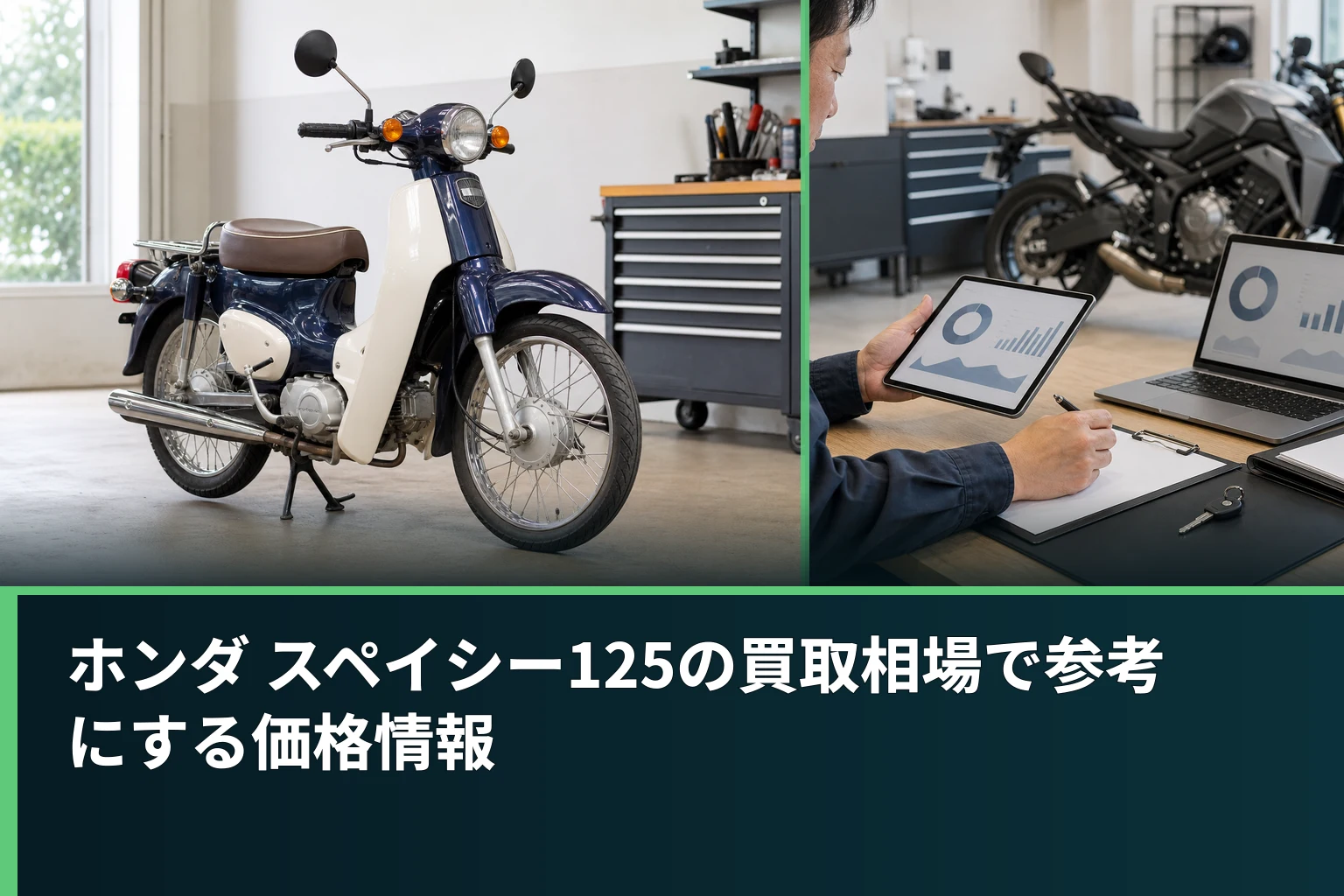 ホンダ スペイシー125の買取相場で参考にする価格情報