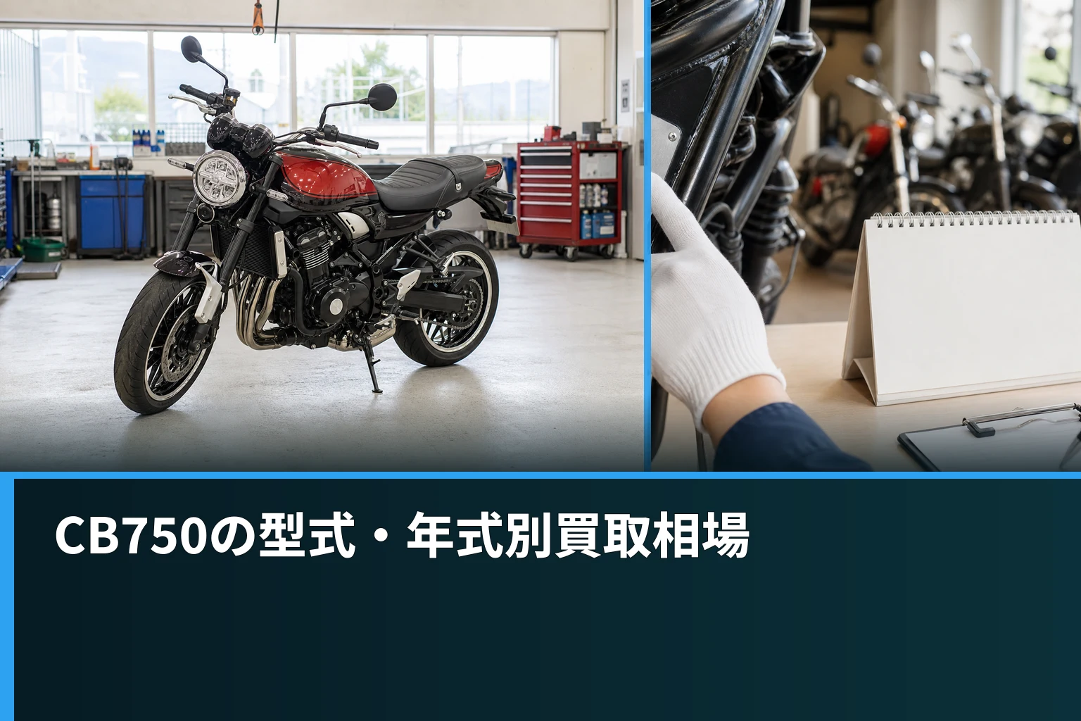 CB750の型式・年式別買取相場