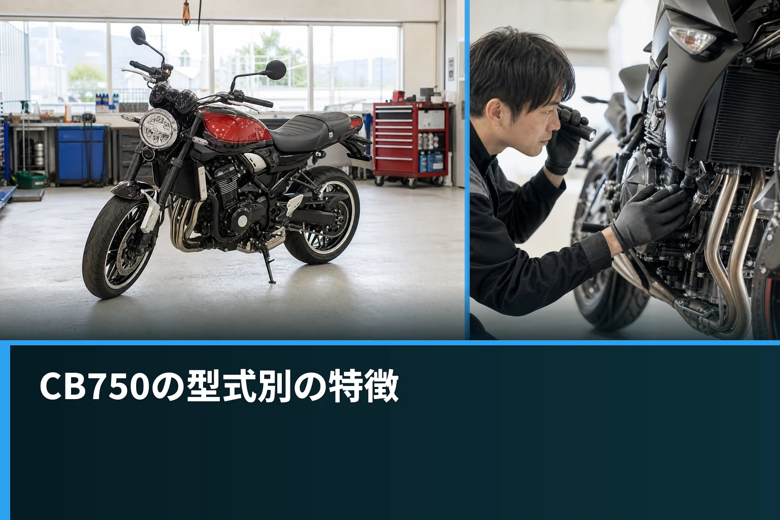 CB750の型式別の特徴
