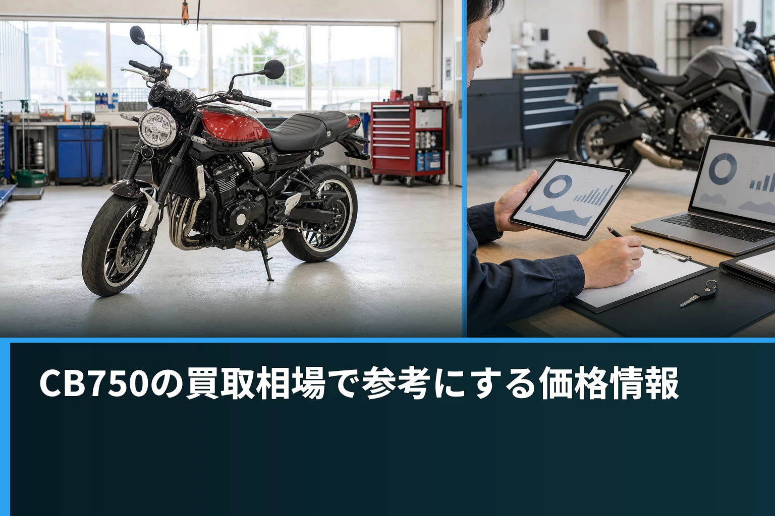 CB750の買取相場で参考にする価格情報
