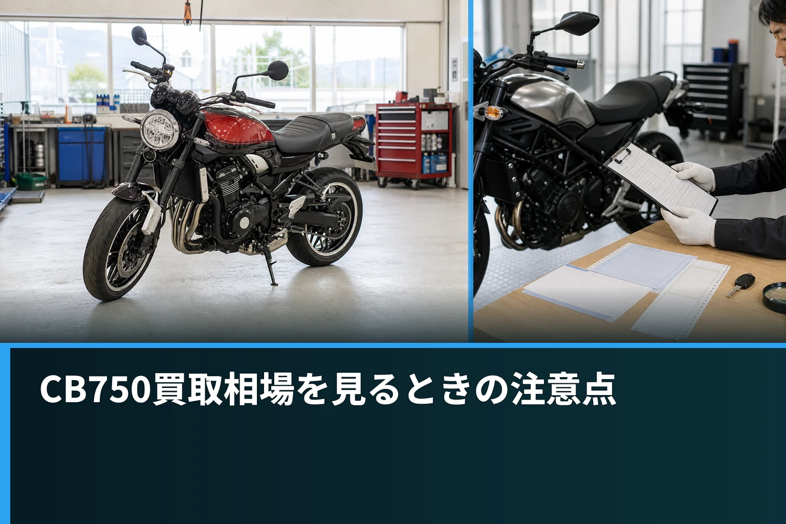 CB750買取相場を見るときの注意点