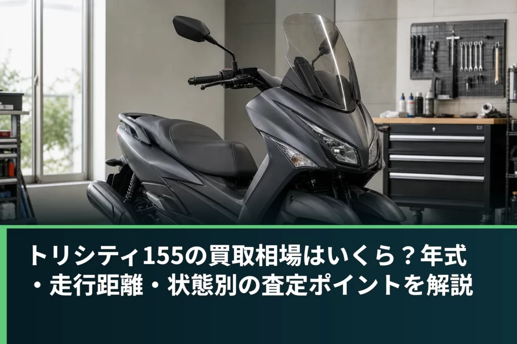 トリシティ155の買取相場はいくら？年式・走行距離・状態別の査定ポイントを解説