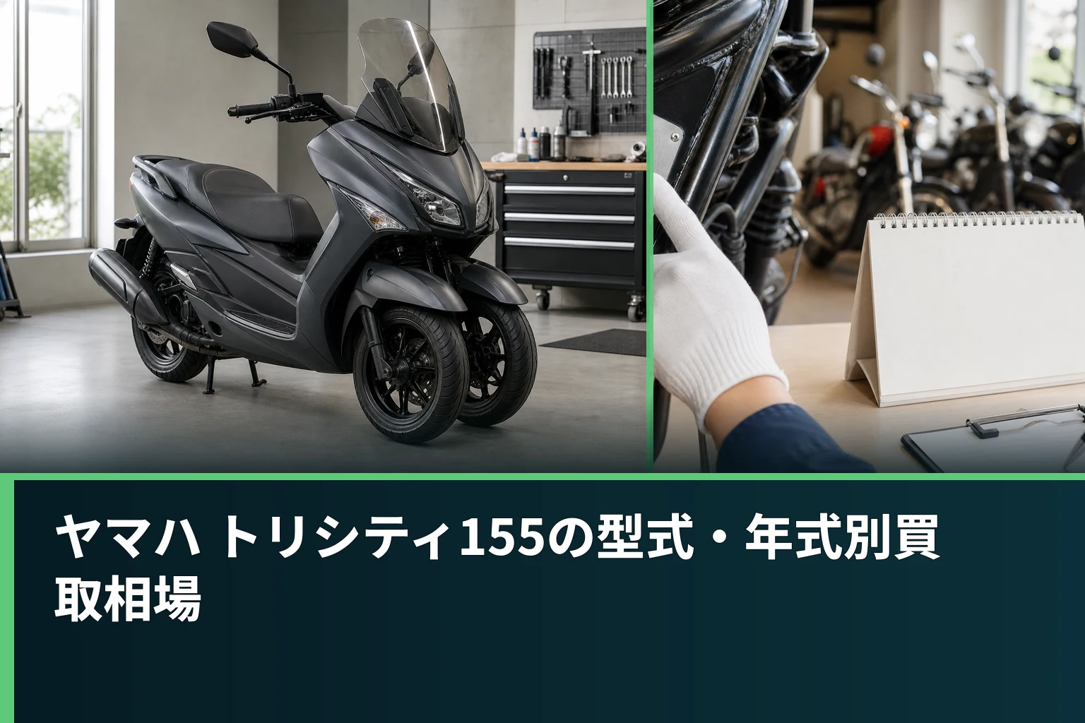 ヤマハ トリシティ155の型式・年式別買取相場