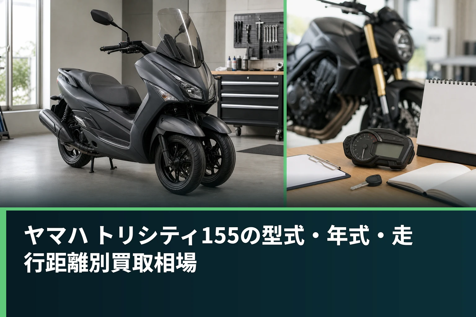 ヤマハ トリシティ155の型式・年式・走行距離別買取相場