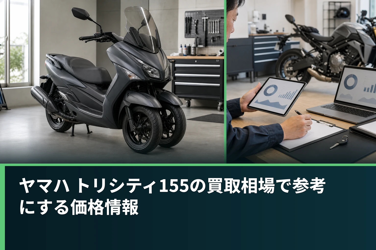 ヤマハ トリシティ155の買取相場で参考にする価格情報