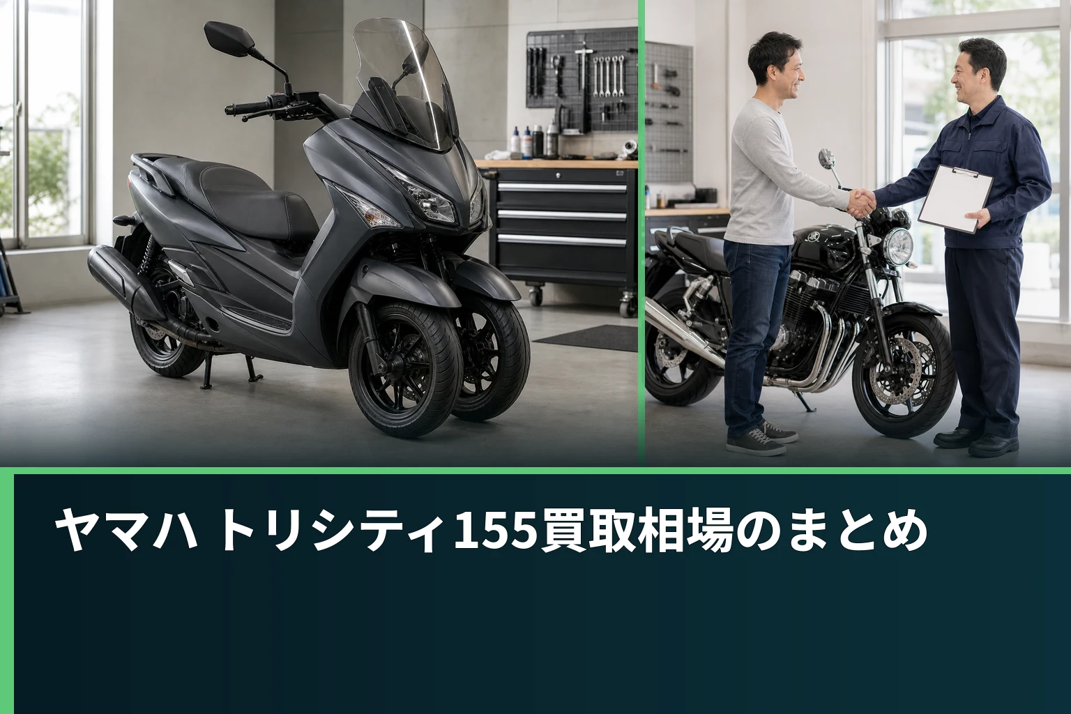 ヤマハ トリシティ155買取相場のまとめ