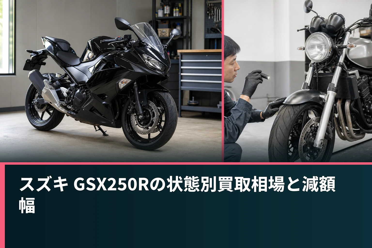スズキ GSX250Rの状態別買取相場と減額幅