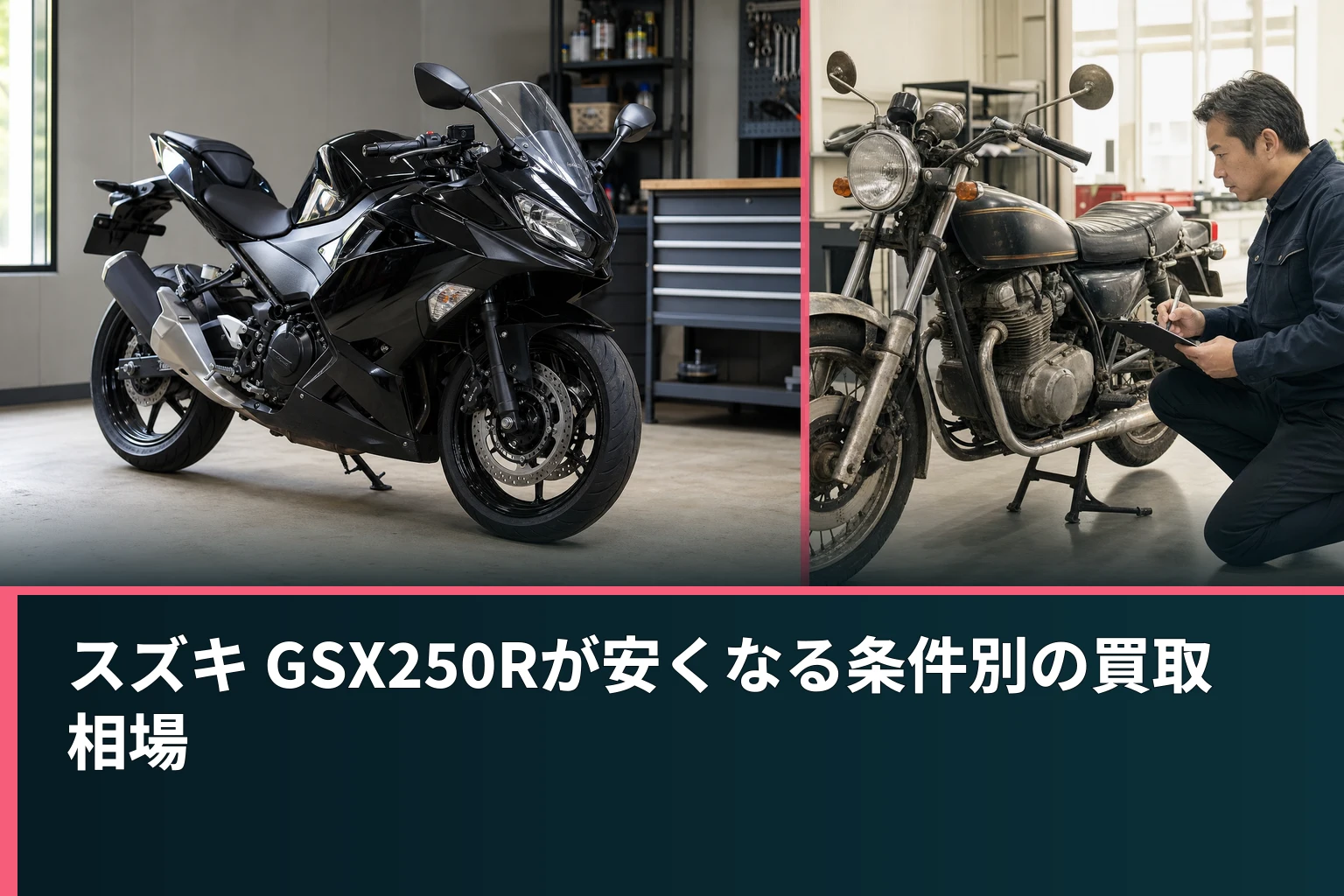 スズキ GSX250Rが安くなる条件別の買取相場