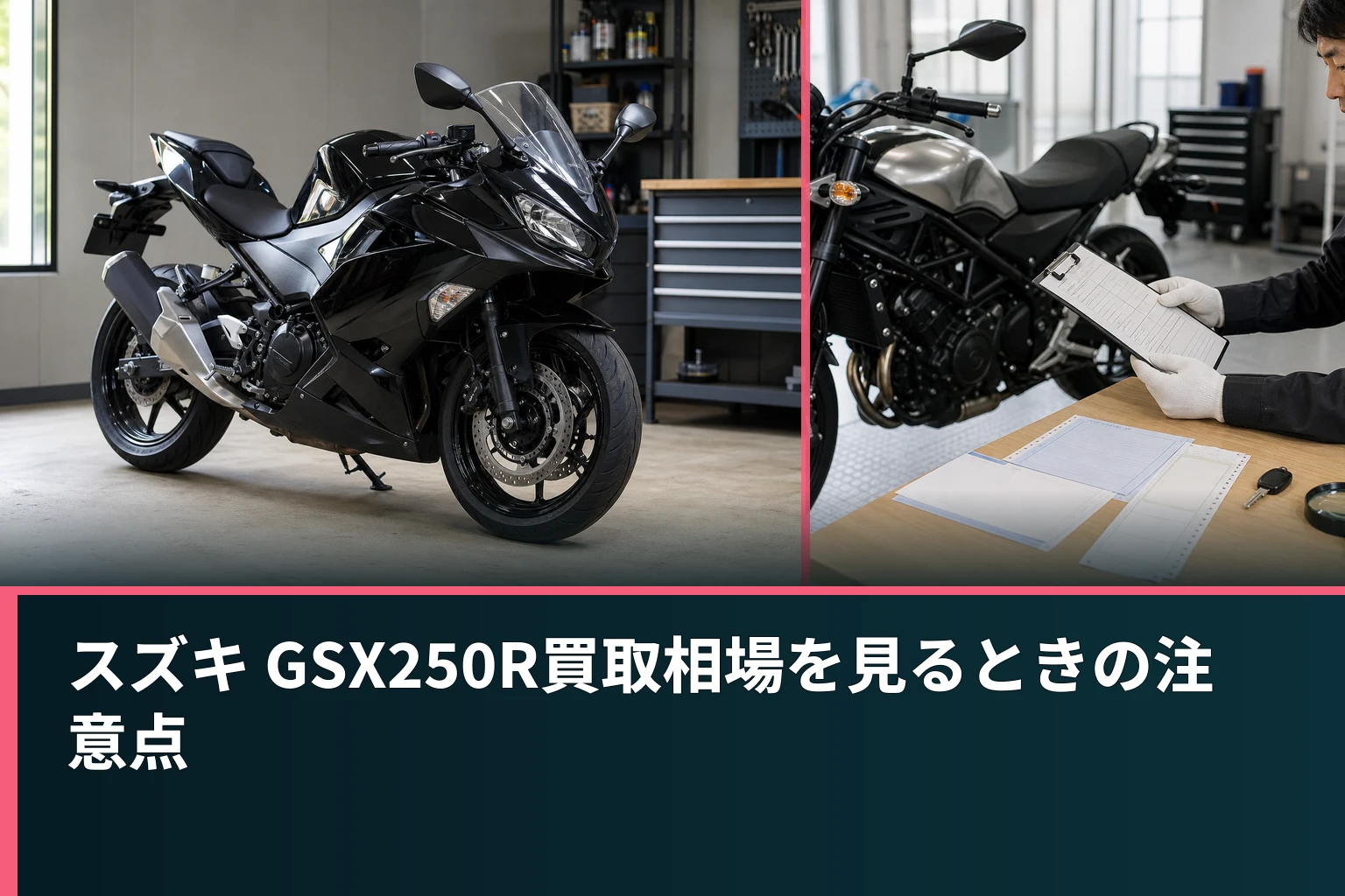 スズキ GSX250R買取相場を見るときの注意点