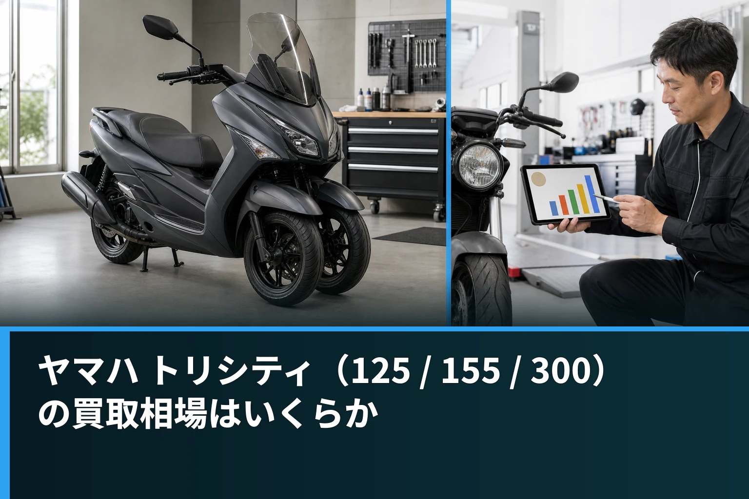 ヤマハ トリシティ（125 / 155 / 300）の買取相場はいくらか