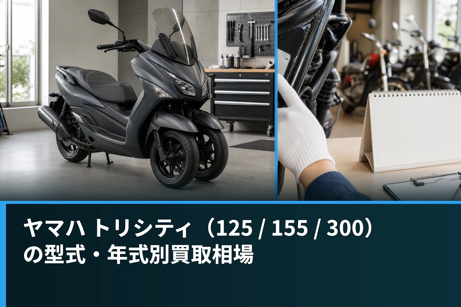 ヤマハ トリシティ（125 / 155 / 300）の型式・年式別買取相場