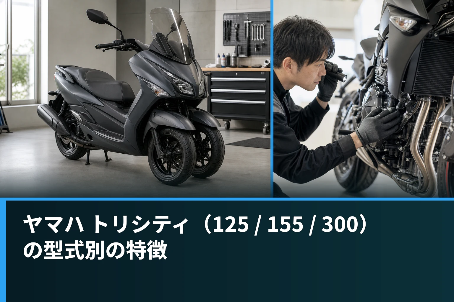 ヤマハ トリシティ（125 / 155 / 300）の型式別の特徴
