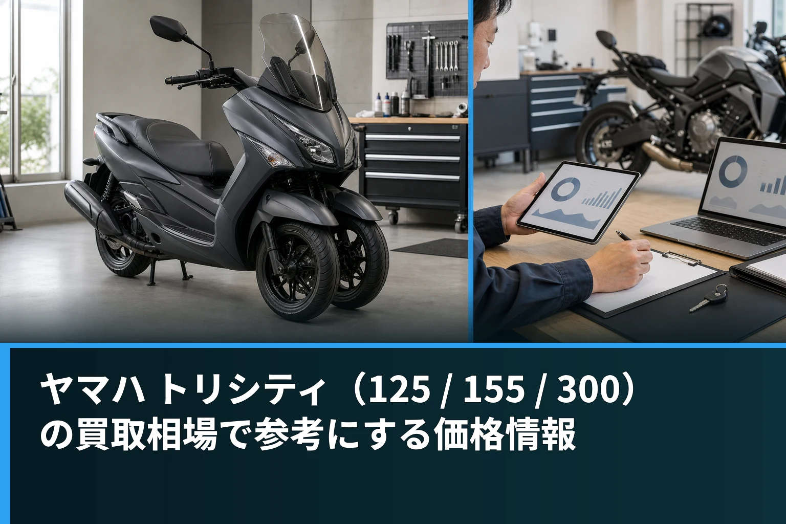 ヤマハ トリシティ（125 / 155 / 300）の買取相場で参考にする価格情報