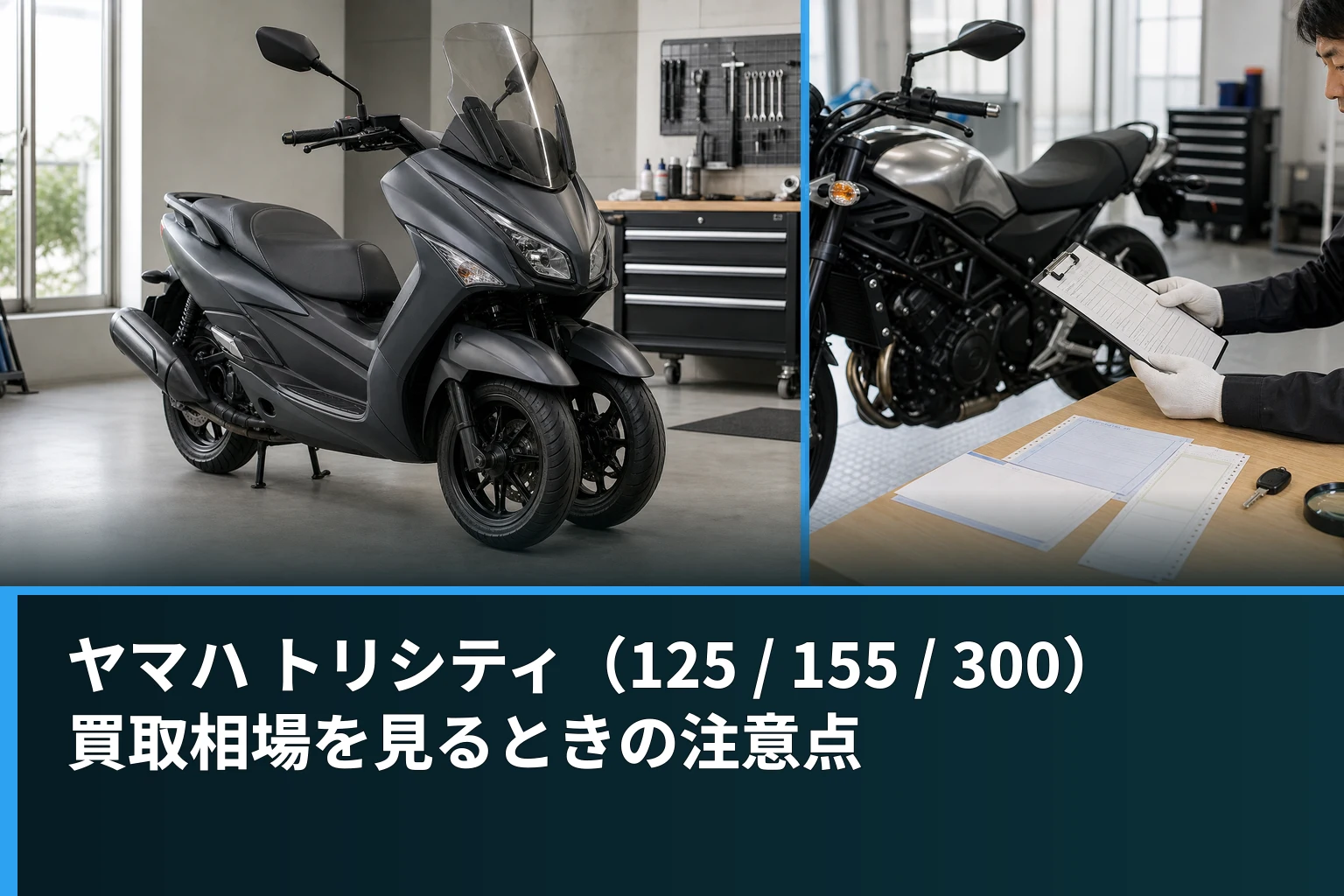 ヤマハ トリシティ（125 / 155 / 300）買取相場を見るときの注意点
