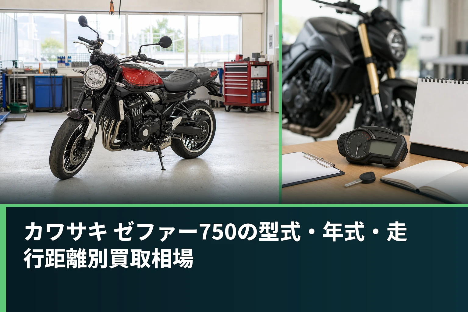 カワサキ ゼファー750の型式・年式・走行距離別買取相場