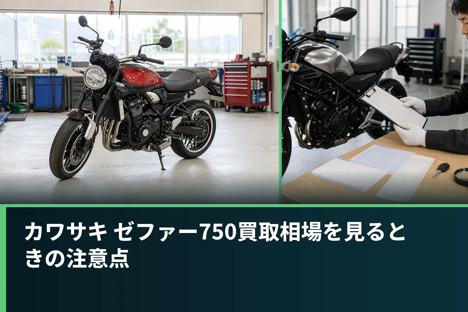 カワサキ ゼファー750買取相場を見るときの注意点