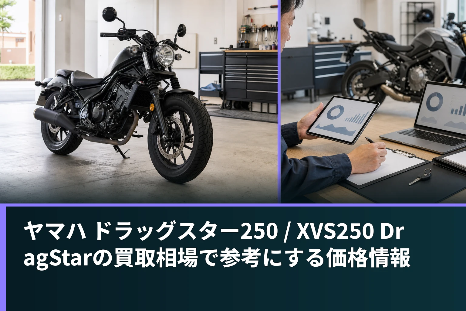 ヤマハ ドラッグスター250 / XVS250 DragStarの買取相場で参考にする価格情報