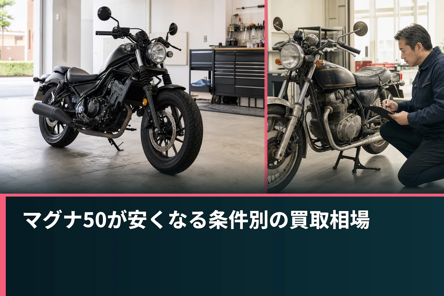 マグナ50が安くなる条件別の買取相場