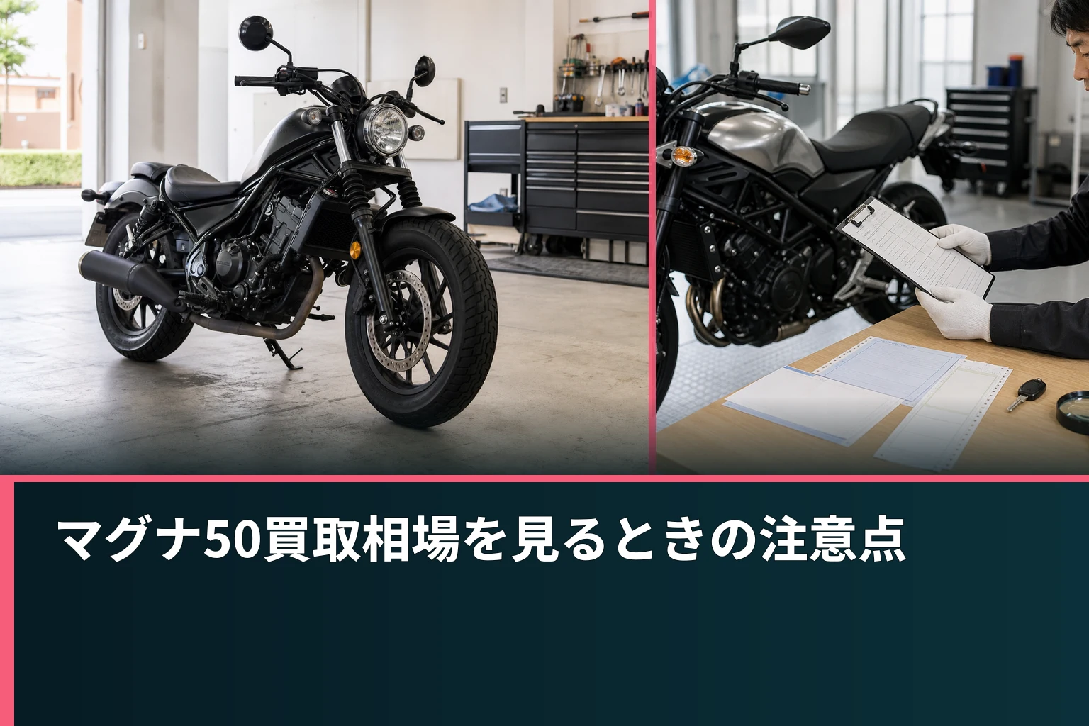 マグナ50買取相場を見るときの注意点
